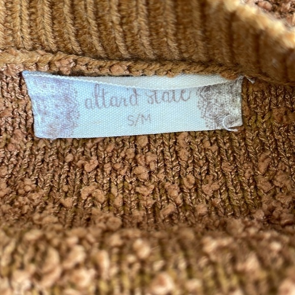 Altar’d State Cozy Brown Textured Sweatshirt - Picture 2 of 6
